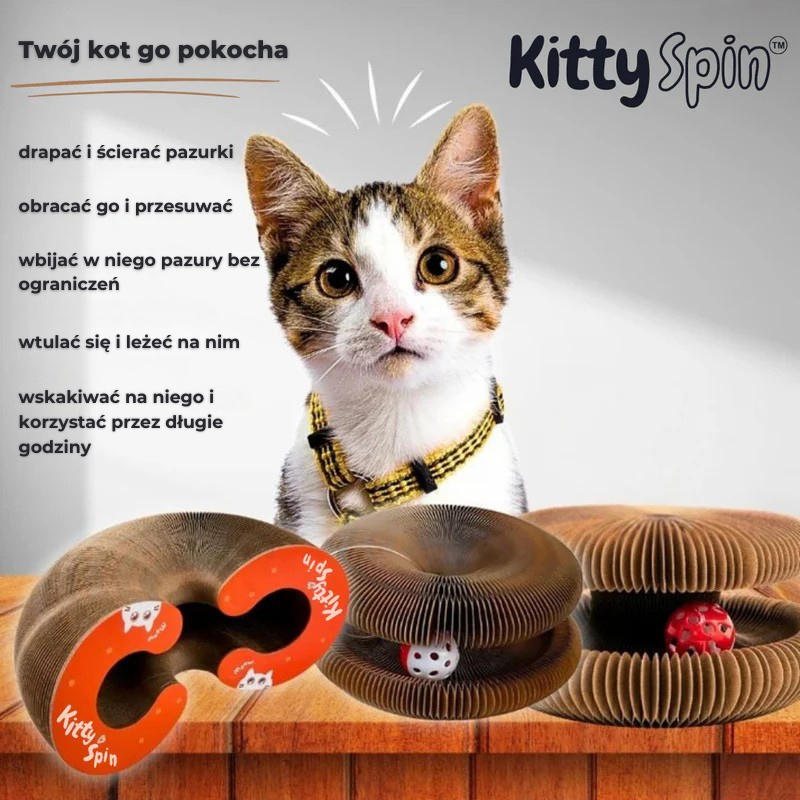 KittySpin™ | Interaktywny drapak dla kota